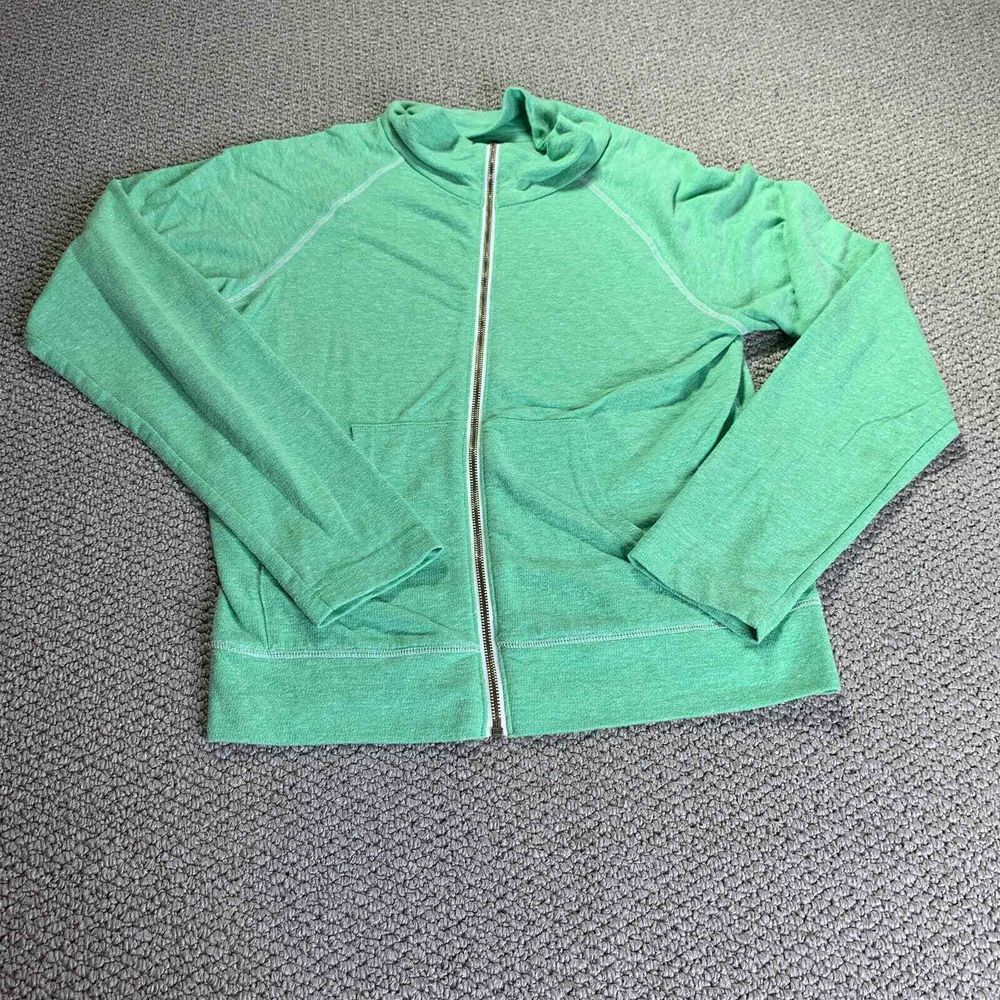 Free People We The Free Womens Jacket Size Small Green Long Sleeves Full Zip